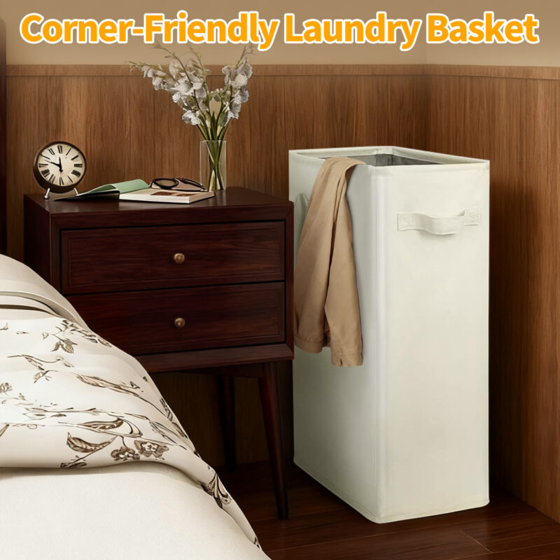 Panier à linge tricolore